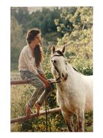 LEV BORODULIN SOVIET PHOTO, GIRL FROM KIBBUTZ