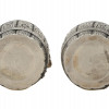 PAIR OF RUSSIAN SILVER WOODEN BARREL VODKA CUPS PIC-5