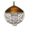 RUSSIAN GILT SILVER CLOISONNE ENAMEL KOVSH PIC-4