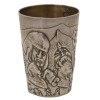 RUSSIAN SILVER WARRIOR BOGATYR VODKA BEAKER CUP PIC-0