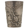 RUSSIAN SILVER WARRIOR BOGATYR VODKA BEAKER CUP PIC-3