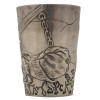 RUSSIAN SILVER WARRIOR BOGATYR VODKA BEAKER CUP PIC-5