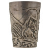 RUSSIAN SILVER WARRIOR BOGATYR VODKA BEAKER CUP PIC-1