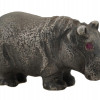 RUSSIAN SILVER HIPPO FIGURINE WITH RUBY EYES PIC-3