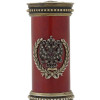 RUSSIAN SILVER AND ENAMEL CIGAR CASE IN WOOD BOX PIC-6