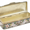 RUSSIAN SILVER AND ENAMEL CASKET PILL BOX PIC-2