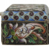 RUSSIAN SILVER AND ENAMEL CASKET PILL BOX PIC-6