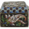 RUSSIAN SILVER AND ENAMEL CASKET PILL BOX PIC-5