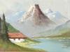 OIL PAINTING MOUNTAIN LANDSCAPE SIGNED BY ARTIST PIC-1