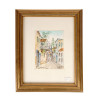 STREET SCENE WATERCOLOR PAINTING, 1994, SIGNED PIC-0