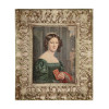 FRAMED PRINT WOMAN WITH BOOK AFTER JOSEPH STIELER PIC-0