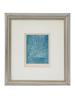 FRAMED LITHOGRAPH BLUE TREE BRANCHES SIGNED RUFFE PIC-0