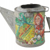 RUSSIAN PAINTING ON TIN WATER CAN BY DAVID BURLIUK PIC-0