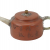 CHINESE YIXING ZISHA POTTERY CLAY JADE TEA POT PIC-1