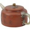 CHINESE YIXING ZISHA POTTERY CLAY JADE TEA POT PIC-2