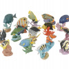 HANDPAINTED PORCELAIN EXOTIC CORAL FISH FIGURES PIC-0