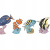 HANDPAINTED PORCELAIN EXOTIC CORAL FISH FIGURES PIC-5