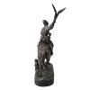 RUSSIAN BRONZE HUNTER WITH FALCON BY EVGENY NAPS PIC-3