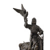 RUSSIAN BRONZE HUNTER WITH FALCON BY EVGENY NAPS PIC-7