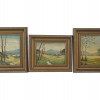 THREE OIL PAINTINGS LANDSCAPES SIGNED BY ARTIST PIC-0