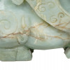 ANTIQUE 19TH C. ASIAN CARVED JADE DRAGON BOX PIC-8