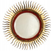 ANTIQUE 19TH C SPANISH BAROQUE SUNBURST MIRROR PIC-0