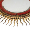 ANTIQUE 19TH C SPANISH BAROQUE SUNBURST MIRROR PIC-3