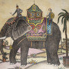 RUSSIAN ETCHING ELEPHANT BY ALEXANDER KALUGIN PIC-1