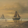 MID CENTURY SEASCAPE PAINTING BY NICO MARTENS PIC-1