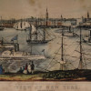 HAND COLOR LITHOGRAPH NEW YORK AFTER FANNY PALMER PIC-2