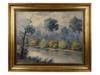 EUROPEAN SCHOOL OIL PAINTING OF LANDSCAPE SIGNED PIC-0