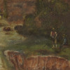 ATTR TO JOSEPH JANSEN OIL PAINTING OF LANDSCAPE PIC-2