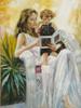 OIL PAINTING MOTHER AND CHILD SIGNED A CLAUDIA PIC-1