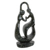 MARBLE SCULPTURE TWO FIGURES LOVERS SIGNED MWAMBA PIC-3