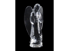 BACCARAT CRYSTAL GLASS ANGEL FIGURINE SIGNED