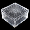 LALIQUE CRYSTAL GLASS DUNCAN BOX WITH SEATED NUDE PIC-0