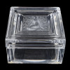 LALIQUE CRYSTAL GLASS DUNCAN BOX WITH SEATED NUDE PIC-1