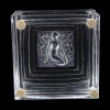 LALIQUE CRYSTAL GLASS DUNCAN BOX WITH SEATED NUDE PIC-3