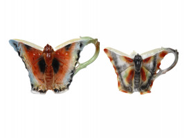 ROYAL BAYREUTH PORCELAIN BUTTERFLY CREAMER PITCHER