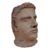 ATTR TO STEELE BURDEN PAIR CLAY HEAD SCULPTURES PIC-6