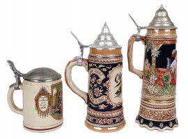 VINTAGE GERMAN CERAMIC BEER STEIN COLLECTION