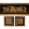 NEOCLASSICAL HAND CARVED GILT RELIEF WALL PLAQUES PIC-0