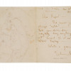 LETTER WITH INK DRAWING SIGNED BY EDWARD MELCARTH PIC-2