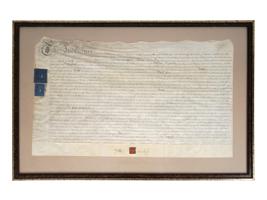 ANTIQUE EARLY 19 C ENGLISH INDENTURE DOCUMENT