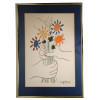 SPANISH COLOR LITHOGRAPH FLOWERS BY PABLO PICASSO PIC-0
