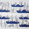 RUSSIAN COLORED LITHOGRAPH SHIPS BY ILYA KABAKOV PIC-1