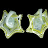 VINTAGE YELLOW MARIGOLD GLASS STARFISH PIECES PIC-5