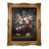 MID CENTURY STILL LIFE FLOWER PAINTING FRAMED PIC-0