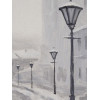 RUSSIAN MODERN WINTER CITYSCAPE PAINTINGS SIGNED PIC-5