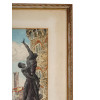 BELA SZIKLAY HAND COLORED ETCHING PRINT FLORENCE PIC-5